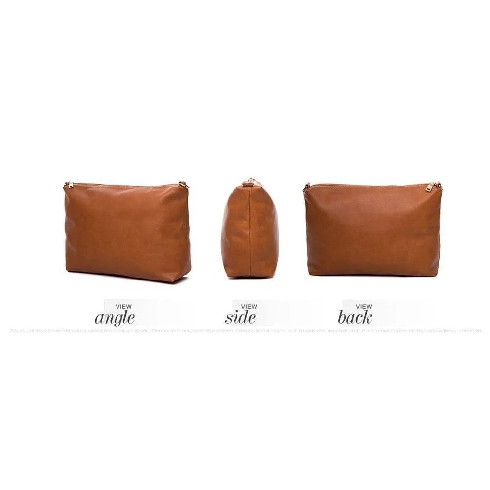 <bold>Tote & Crossbody Bag Set <br>Vegan-Leather