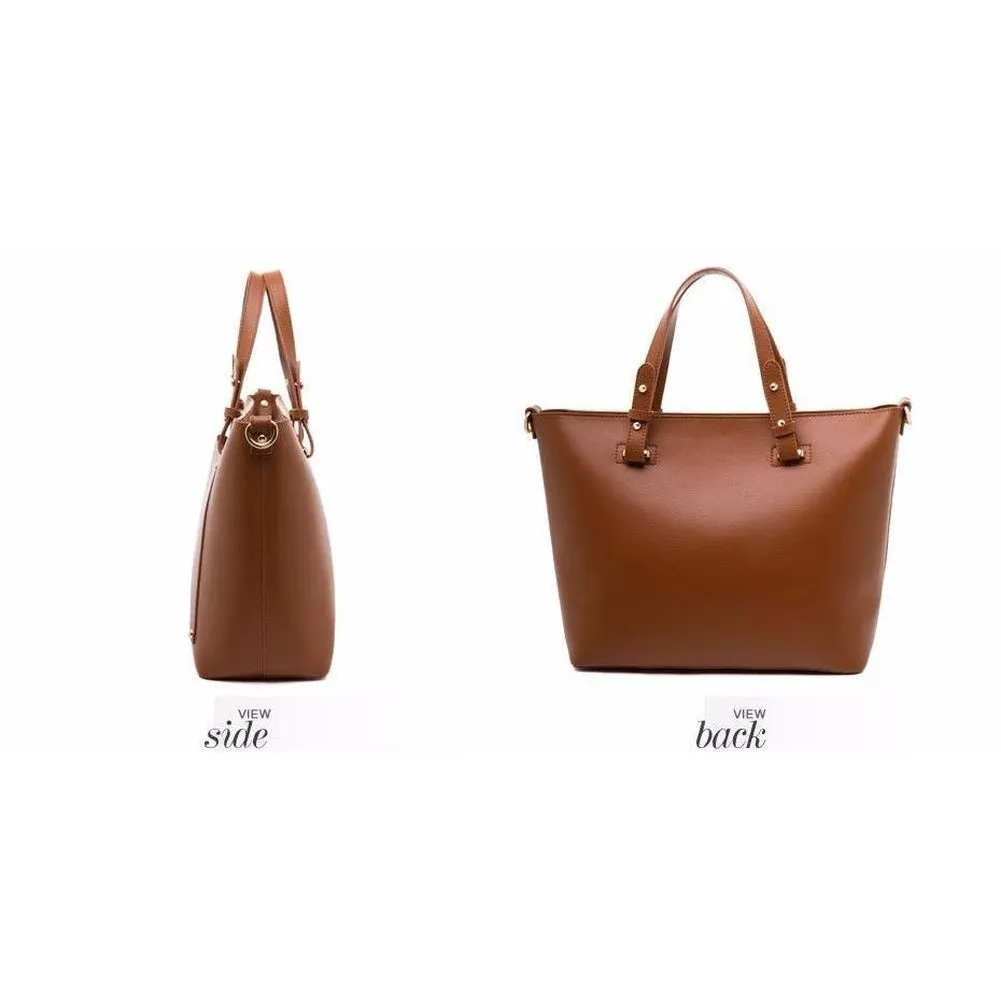 <bold>Tote & Crossbody Bag Set <br>Vegan-Leather