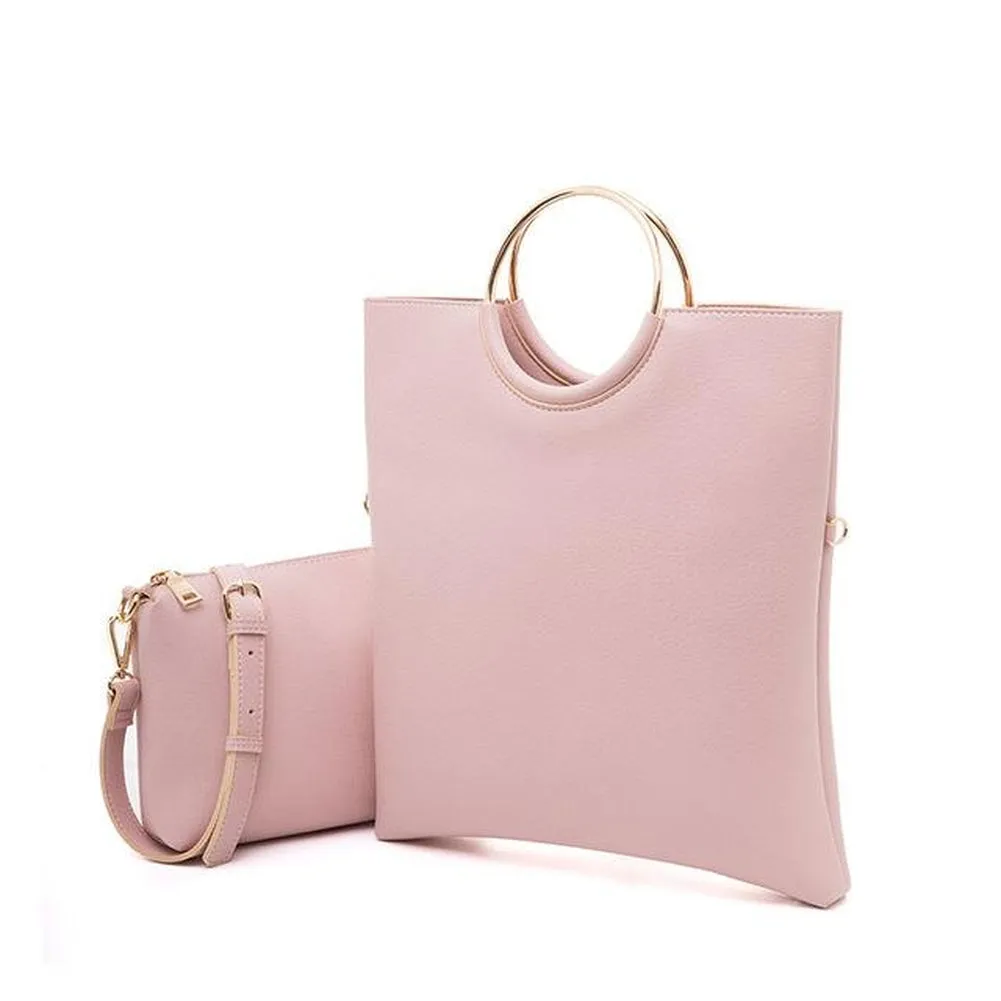 <bold>Tote & Crossbody Bag Set <br>Vegan-Leather