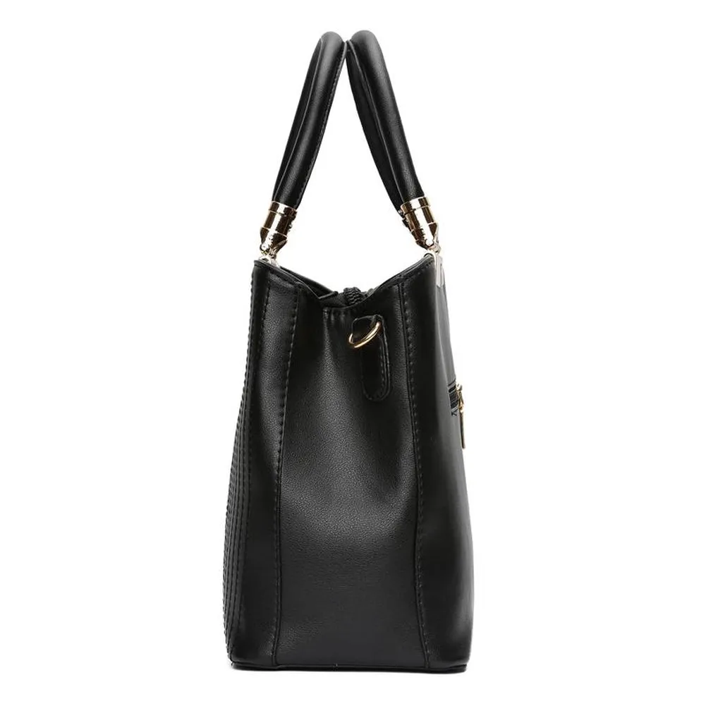 <bold>Tote Crossbody & Purse Set  <br>Vegan-Leather
