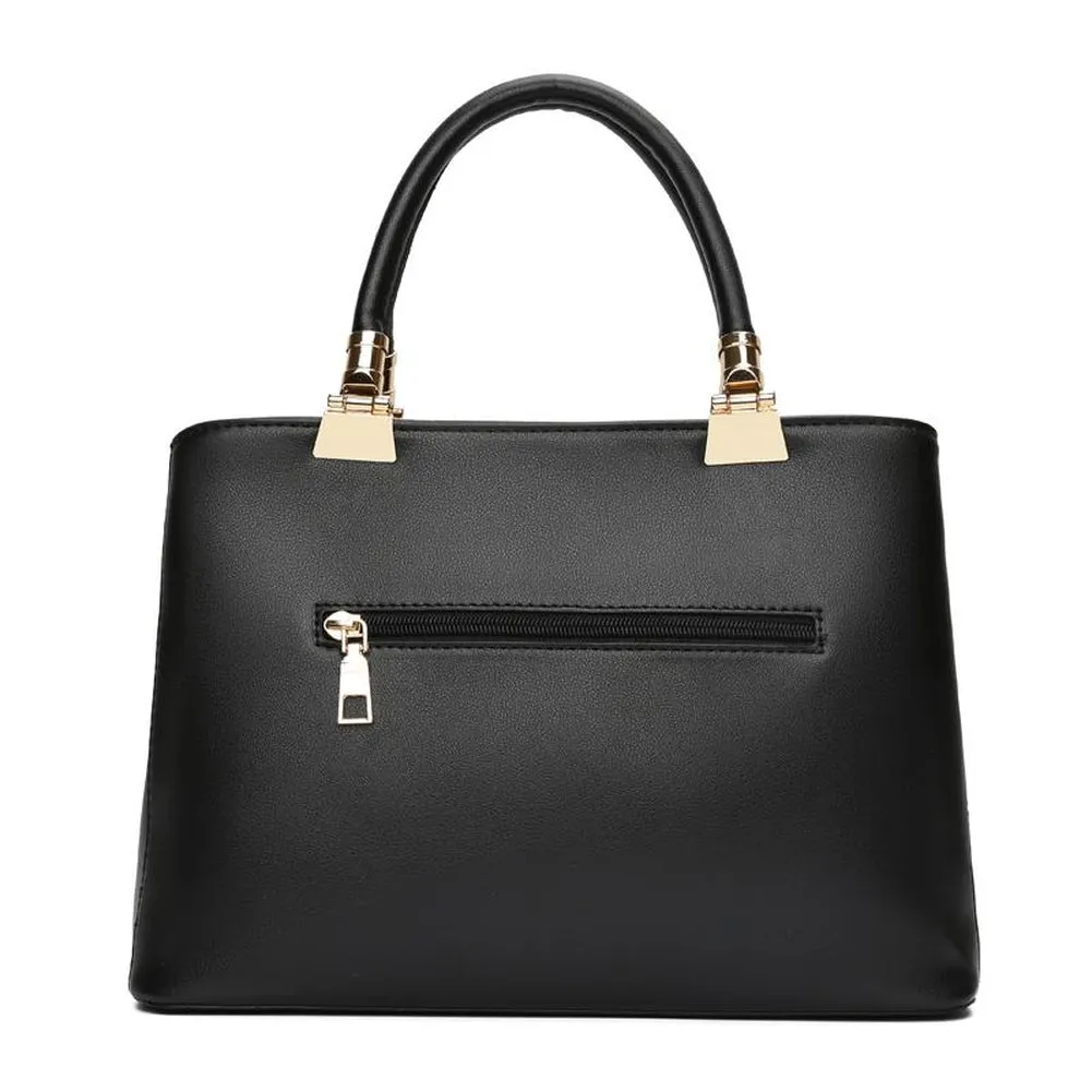 <bold>Tote Crossbody & Purse Set  <br>Vegan-Leather