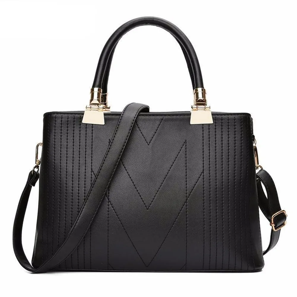 <bold>Tote Crossbody & Purse Set  <br>Vegan-Leather