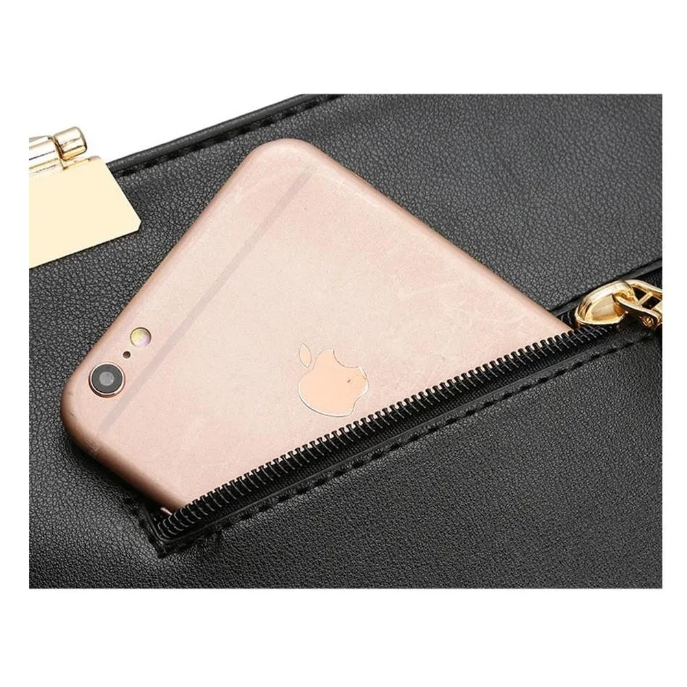 <bold>Tote Crossbody & Purse Set  <br>Vegan-Leather