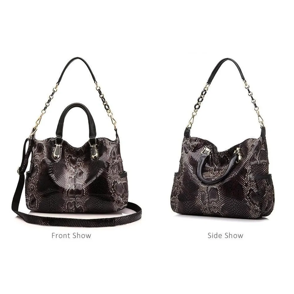 <bold>Tote / Shoulder Bag <br>Genuine-Leather
