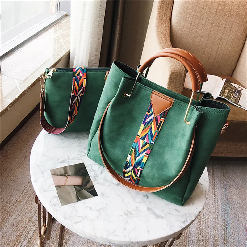<bold>Tote / Shoulder Bag <br>Vegan-Leather