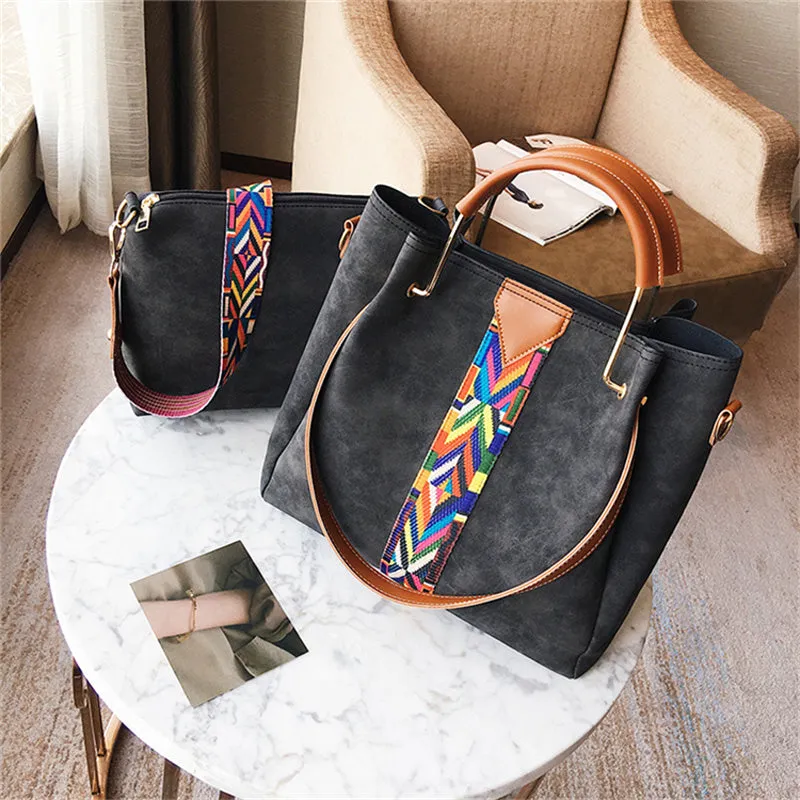 <bold>Tote / Shoulder Bag <br>Vegan-Leather