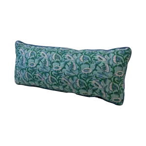 Marbella Emerald Lumbar Pillow 11 x 24