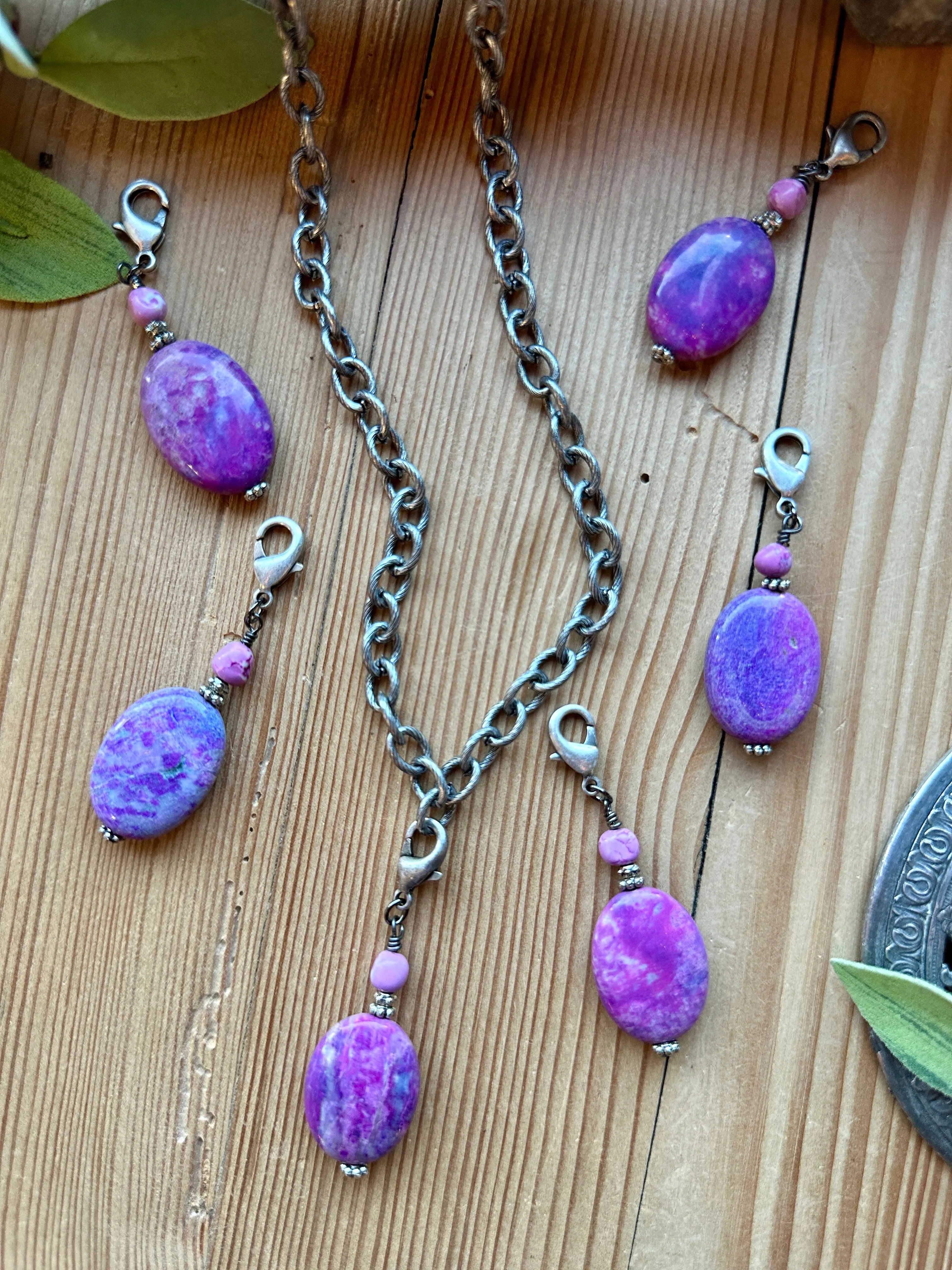 Marbled Purple Pendant