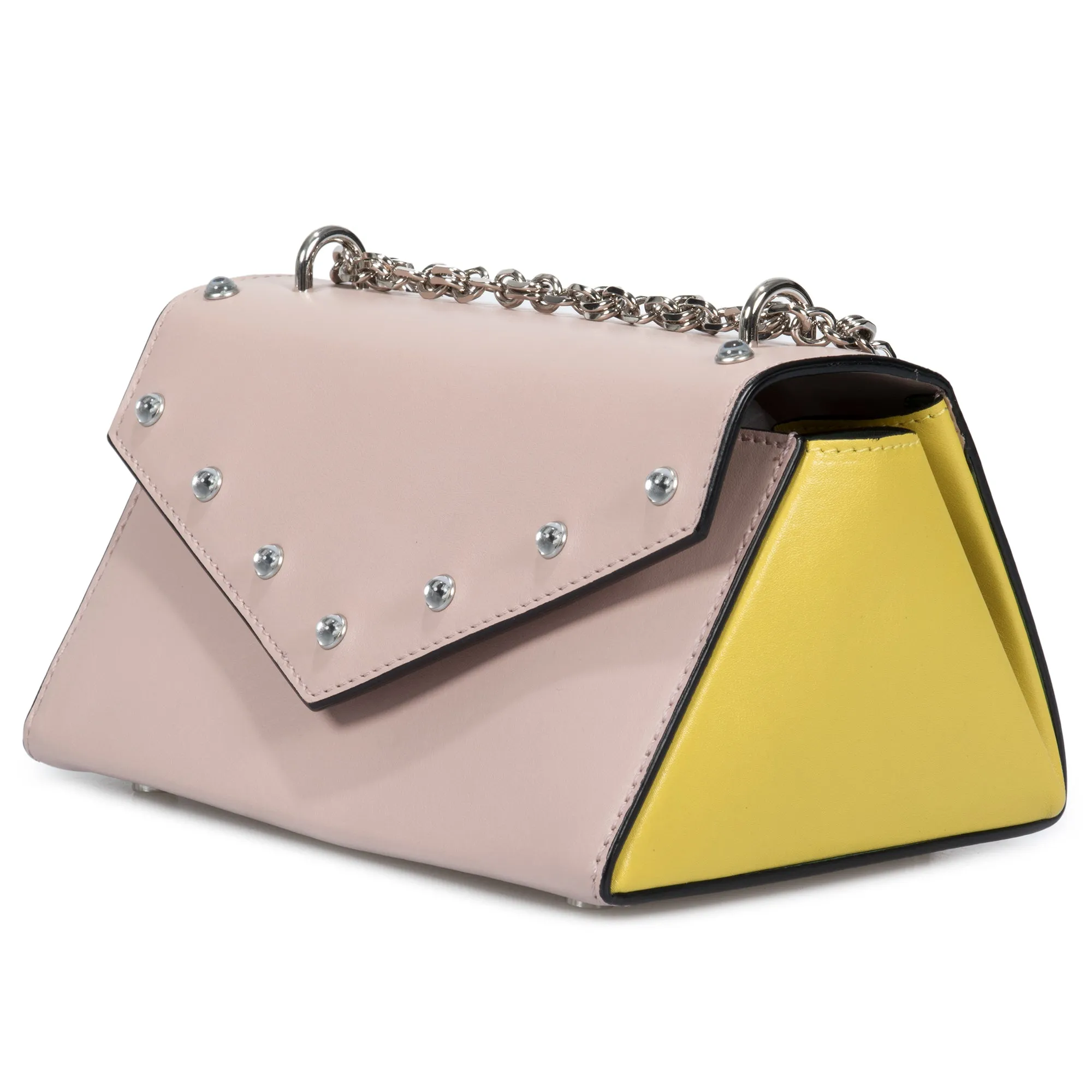 Marni Small Triangle Shoulder Bag in Pink