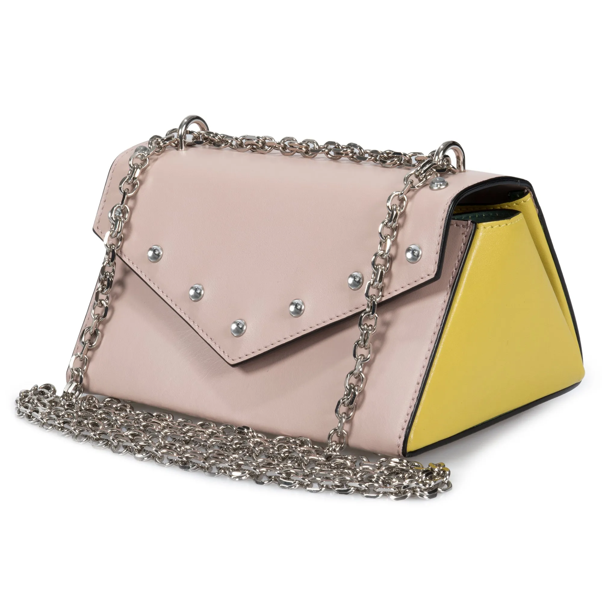 Marni Small Triangle Shoulder Bag in Pink