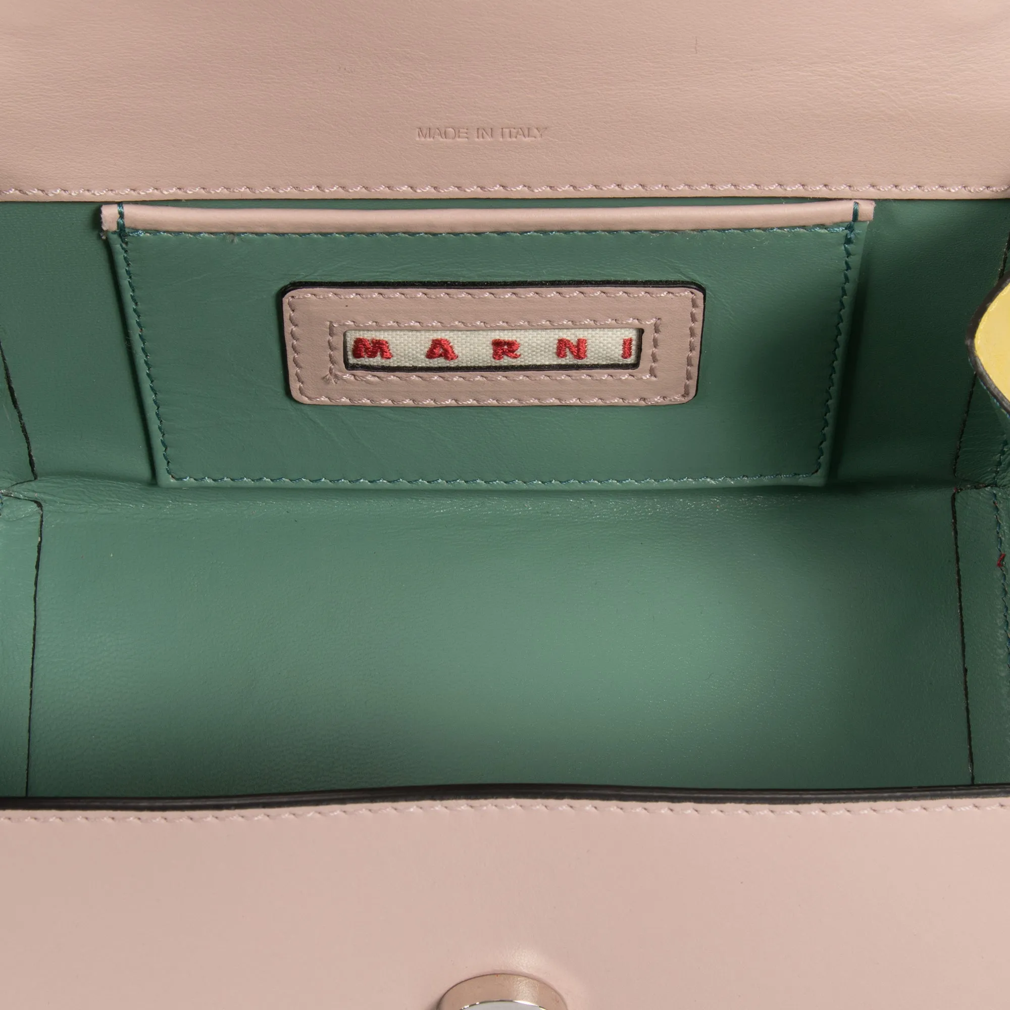 Marni Small Triangle Shoulder Bag in Pink