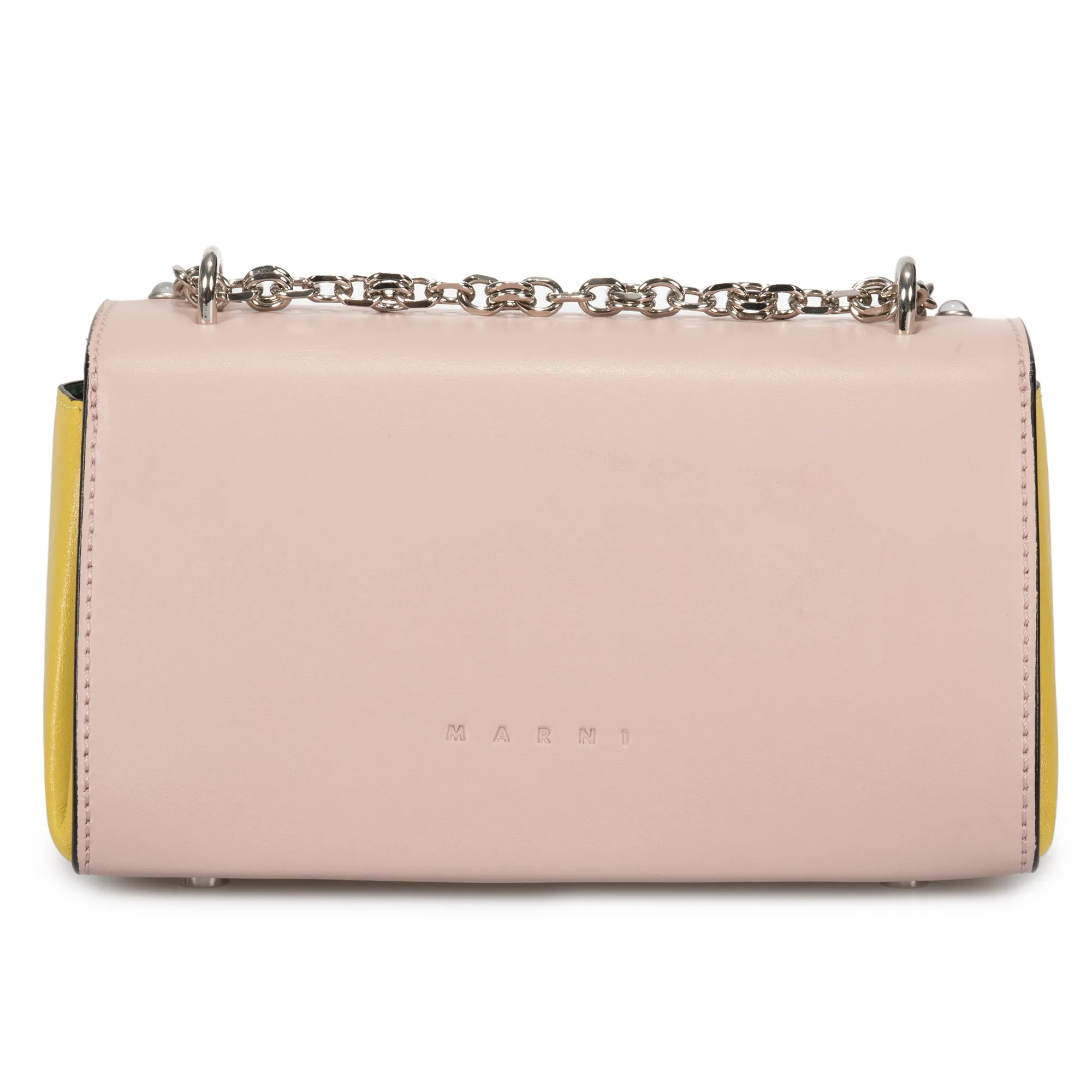 Marni Small Triangle Shoulder Bag in Pink