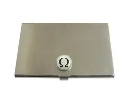 Mathematical Greek Omega Symbol Business Card Holder