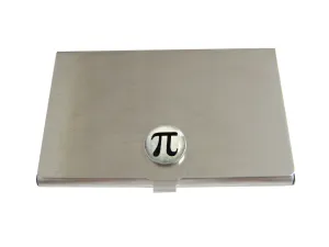 Mathematical Pi Symbol Pendant Business Card Holder