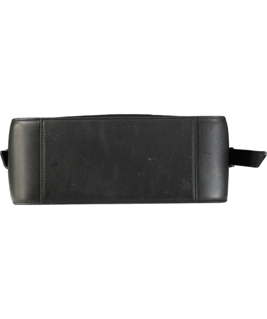 MCM Black Aren Leather Shoulder Bag Crossbody Bag One Size