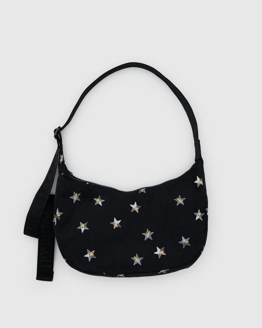 Medium Nylon Crescent Bag in Stars