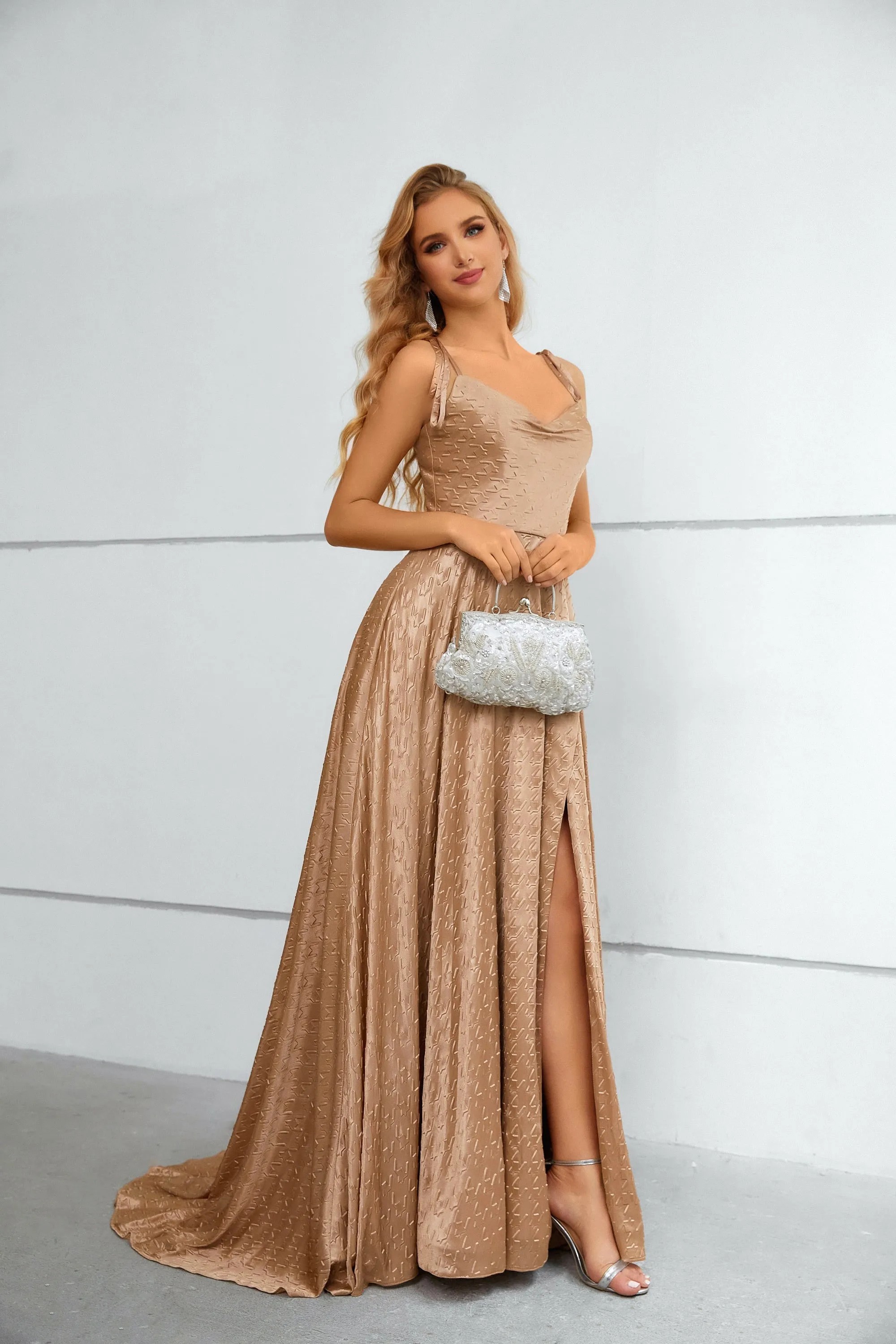 Mermaid High Split Sweetheart Spaghetti strap Floor-length Sleeveless Backless Prom Dresses