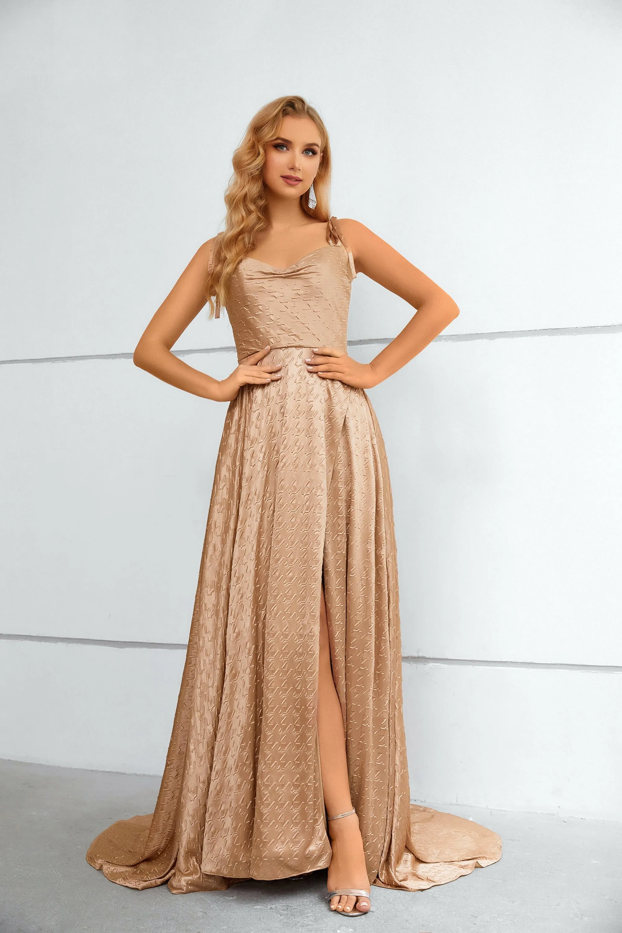Mermaid High Split Sweetheart Spaghetti strap Floor-length Sleeveless Backless Prom Dresses