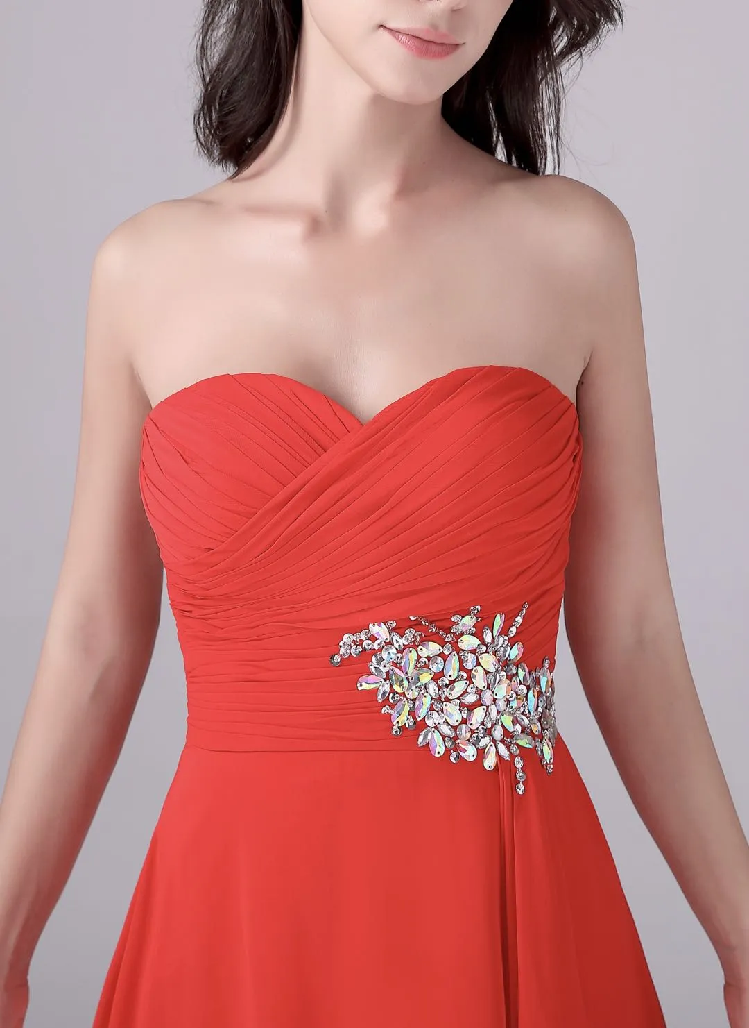 Mermaid Strapless Long Length Backless Mother’s dress