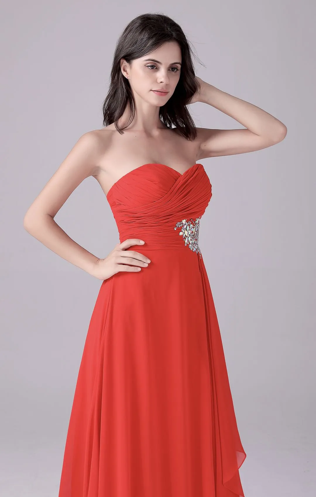 Mermaid Strapless Long Length Backless Mother’s dress