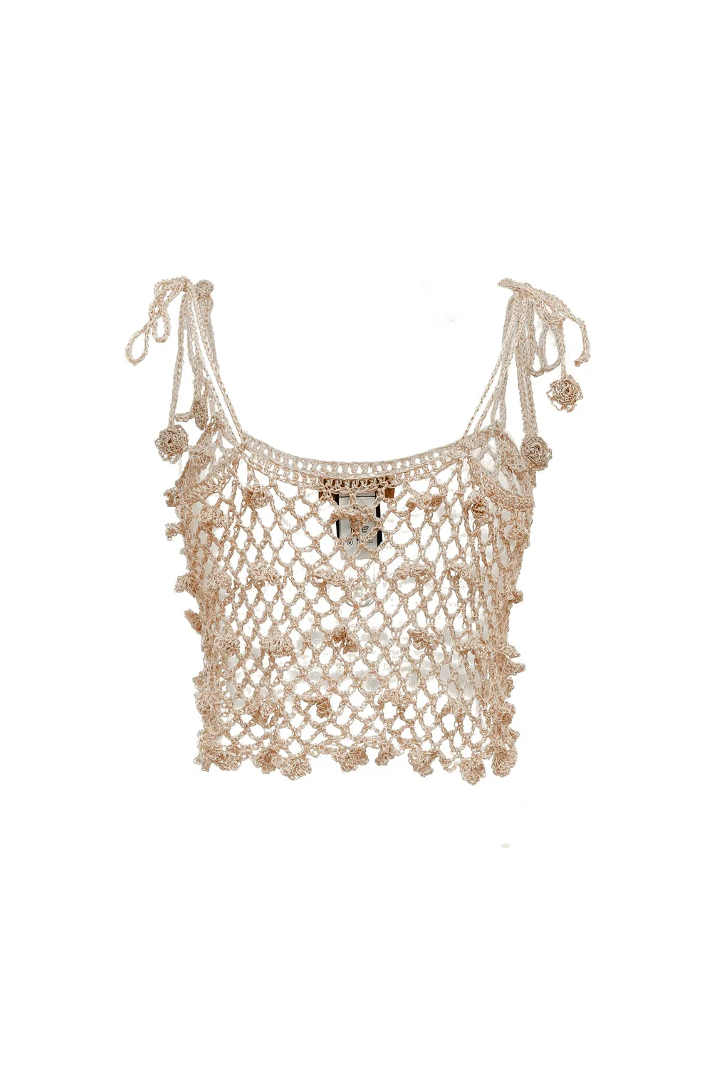 Metallic Handmade Crochet Top