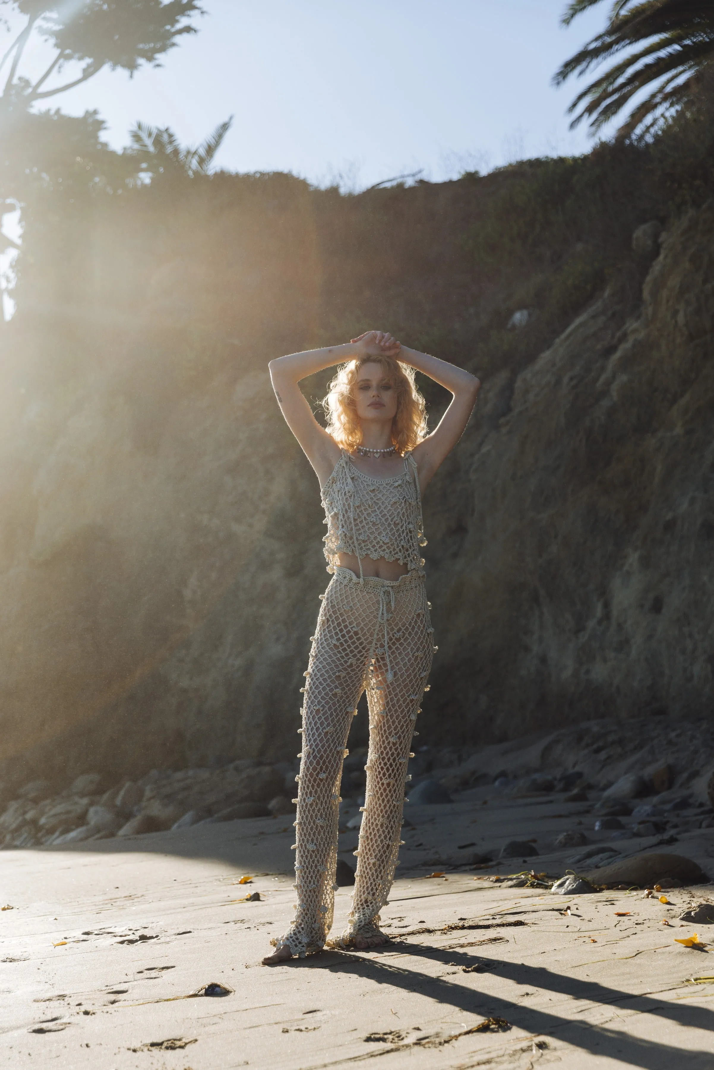 Metallic Handmade Crochet Top
