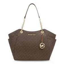 MICHAEL KORS WOMEN LEATHER BROWN SHOULDER BAG
