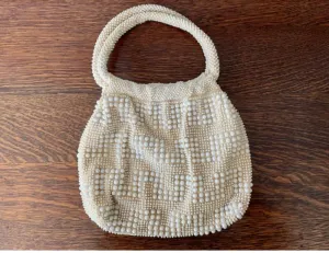 Mid Century Soft Sided Beaded Handbag