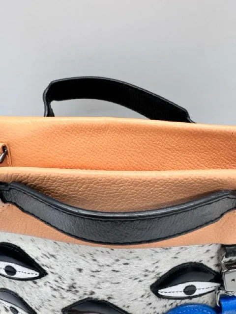 Min and Man Black Multi Handbag