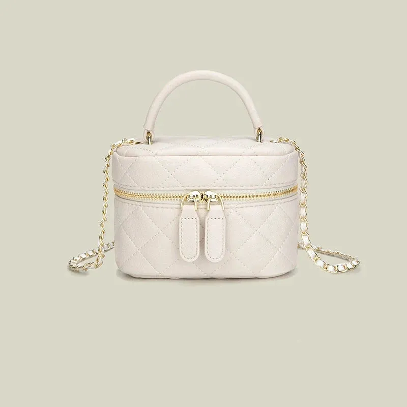 Mini Quilted Chain Crossbody Bag