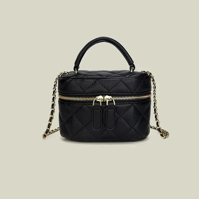Mini Quilted Chain Crossbody Bag