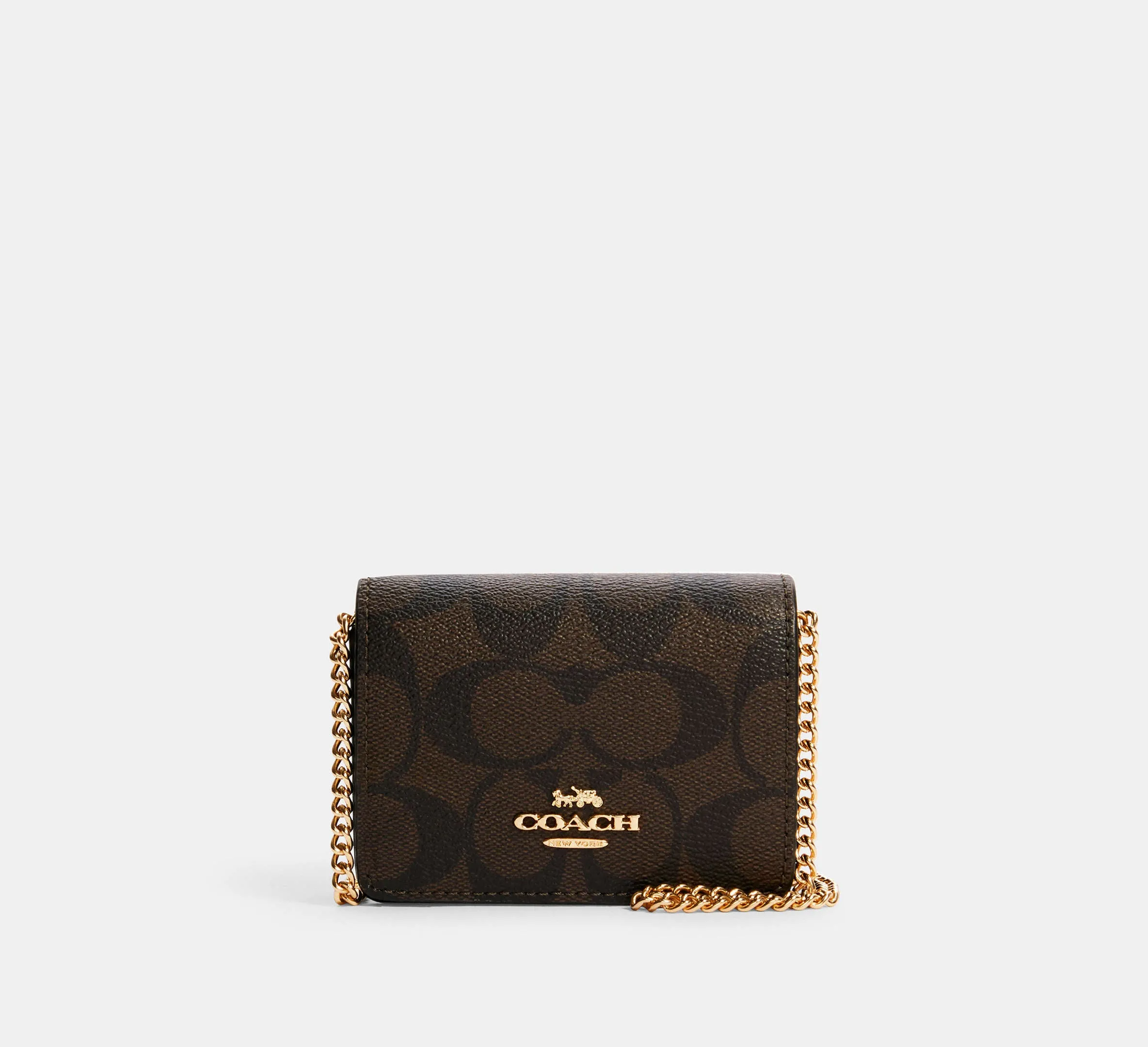 Mini Wallet On A Chain In Signature Canvas