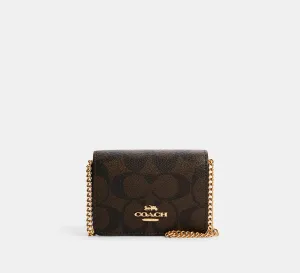 Mini Wallet On A Chain In Signature Canvas