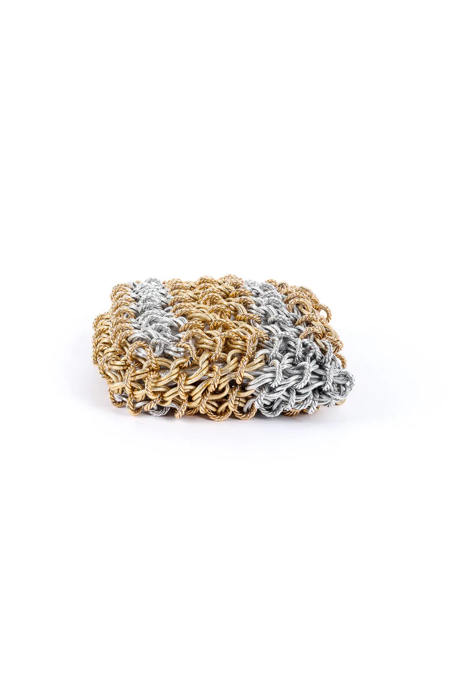 Mixed Metal Chainlink Shoulder Bag