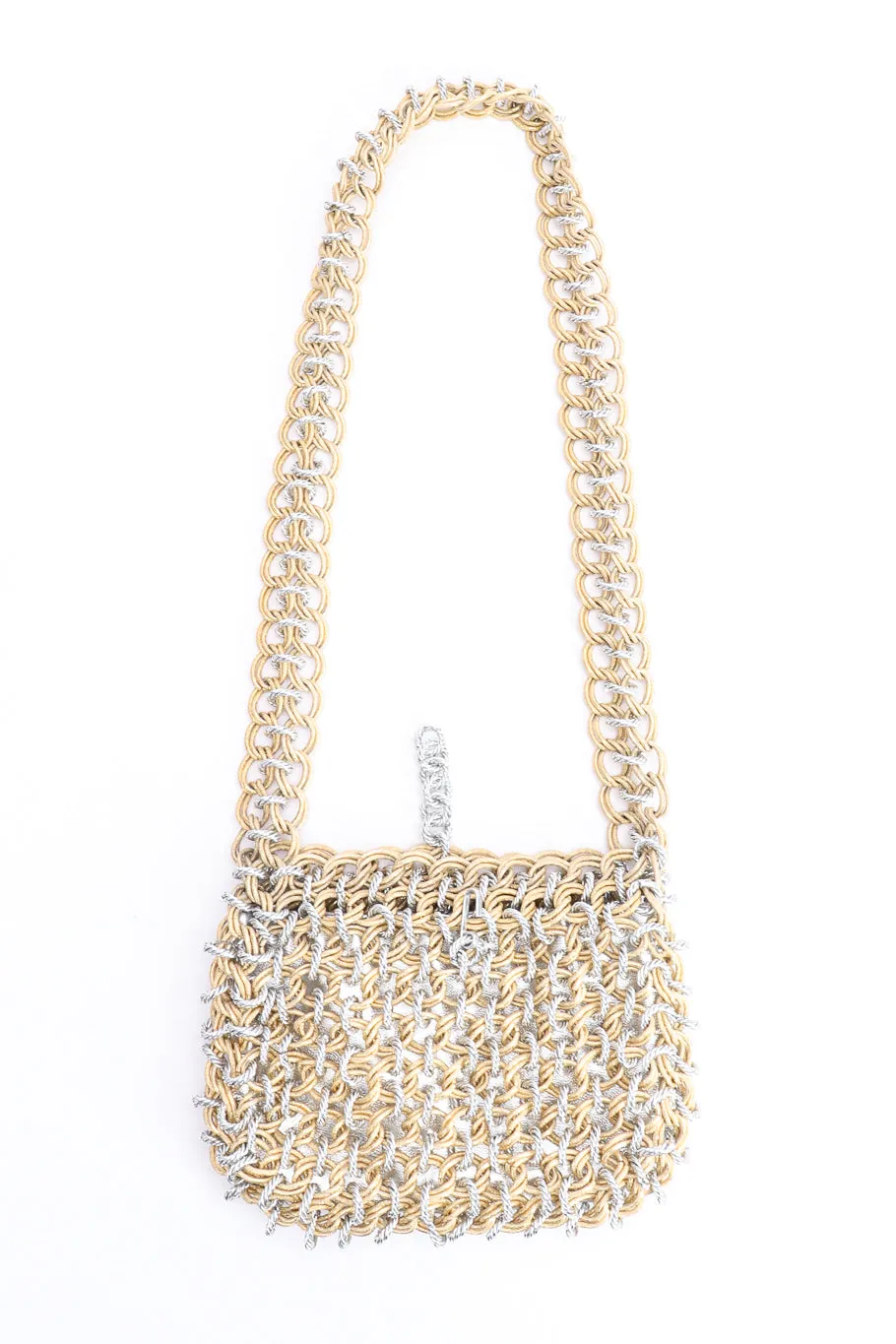 Mixed Metal Chainmail Shoulder Bag