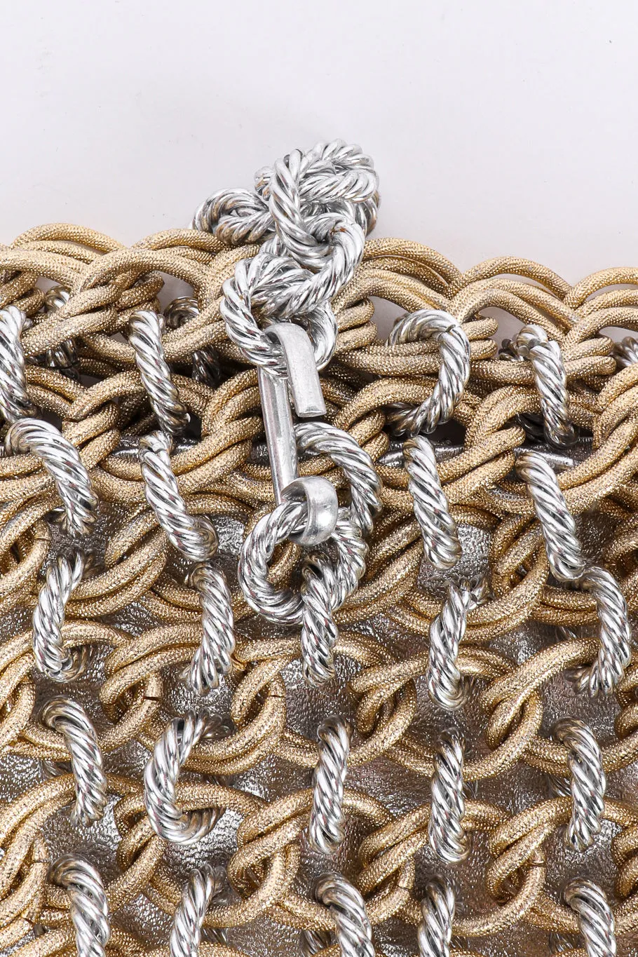 Mixed Metal Chainmail Shoulder Bag