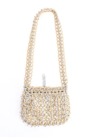 Mixed Metal Chainmail Shoulder Bag