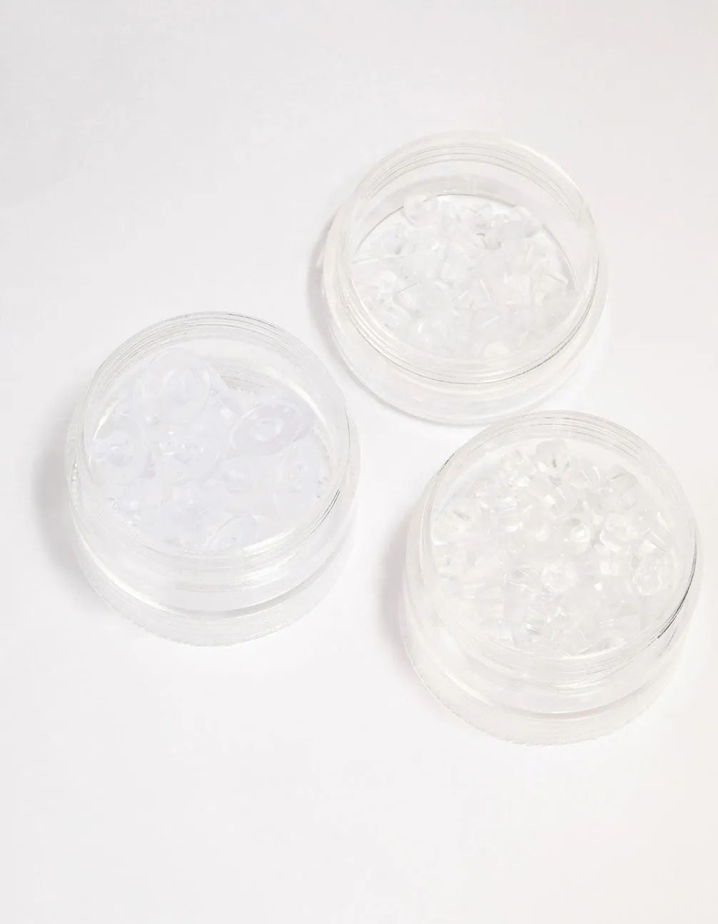 Mixed Silicone Ear Backs 3 Tier Tub