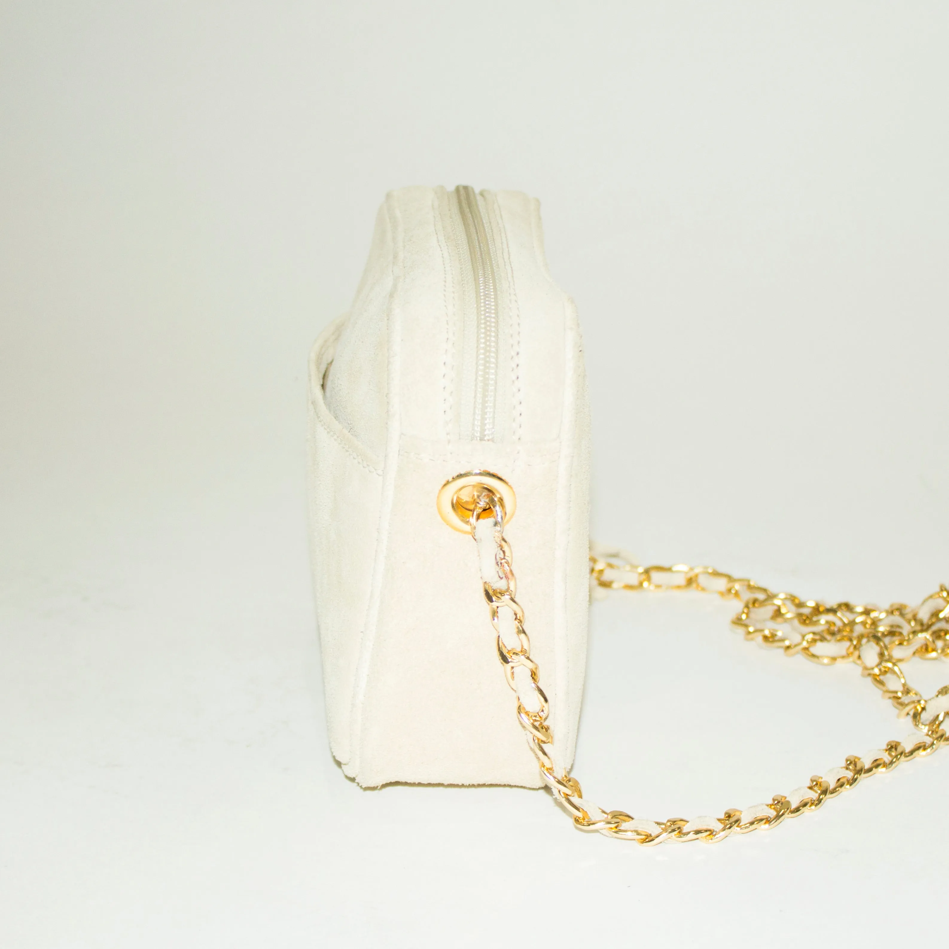 MONDI Cream and Gold Crossbody