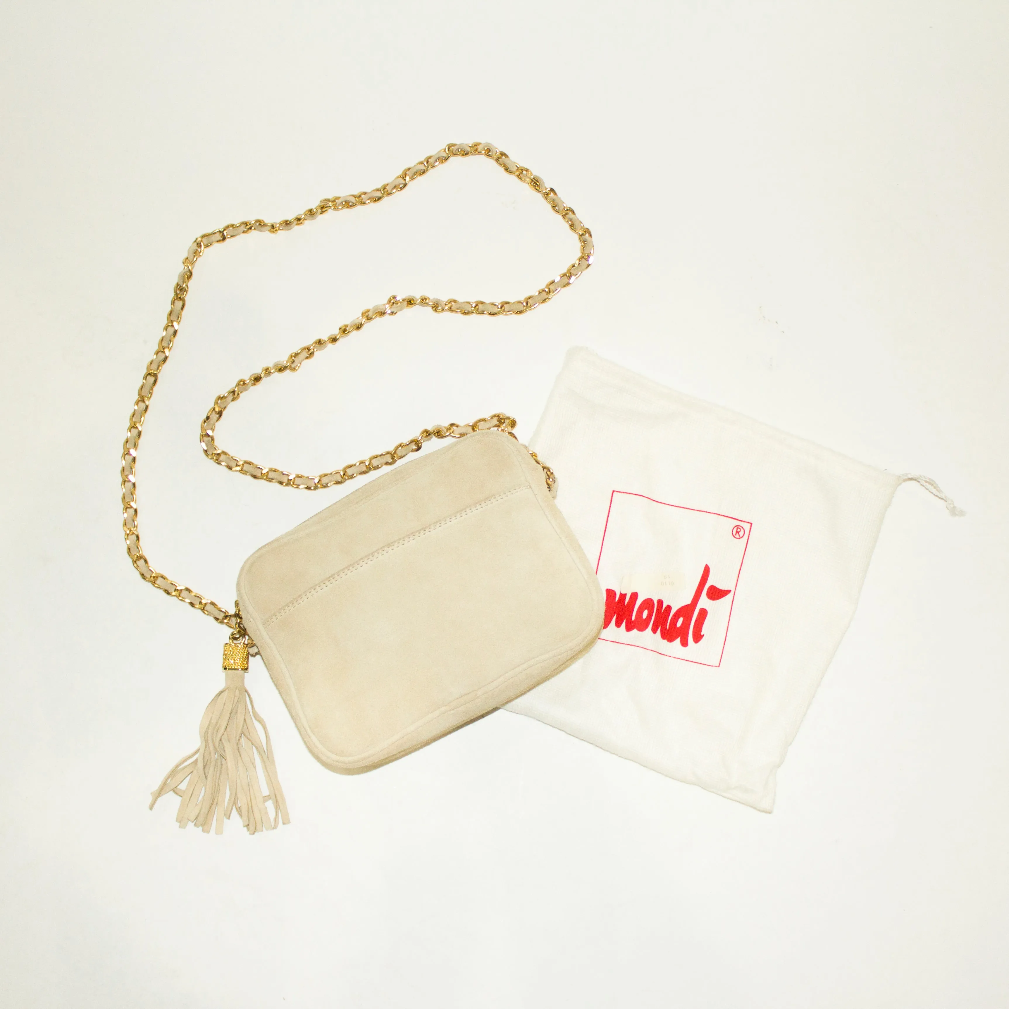 MONDI Cream and Gold Crossbody