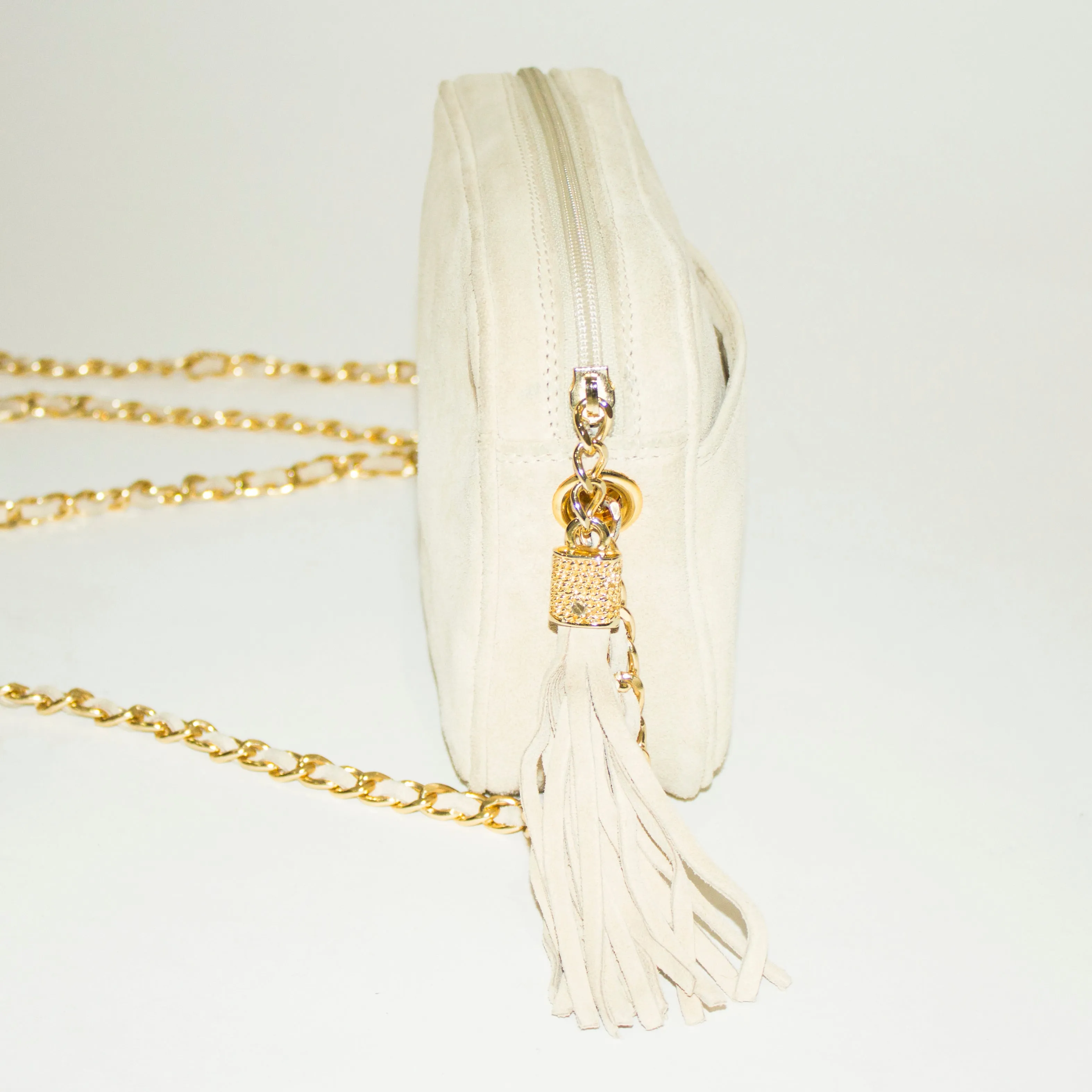 MONDI Cream and Gold Crossbody