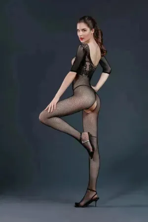 Moonlight Model 05 Black Bodystocking