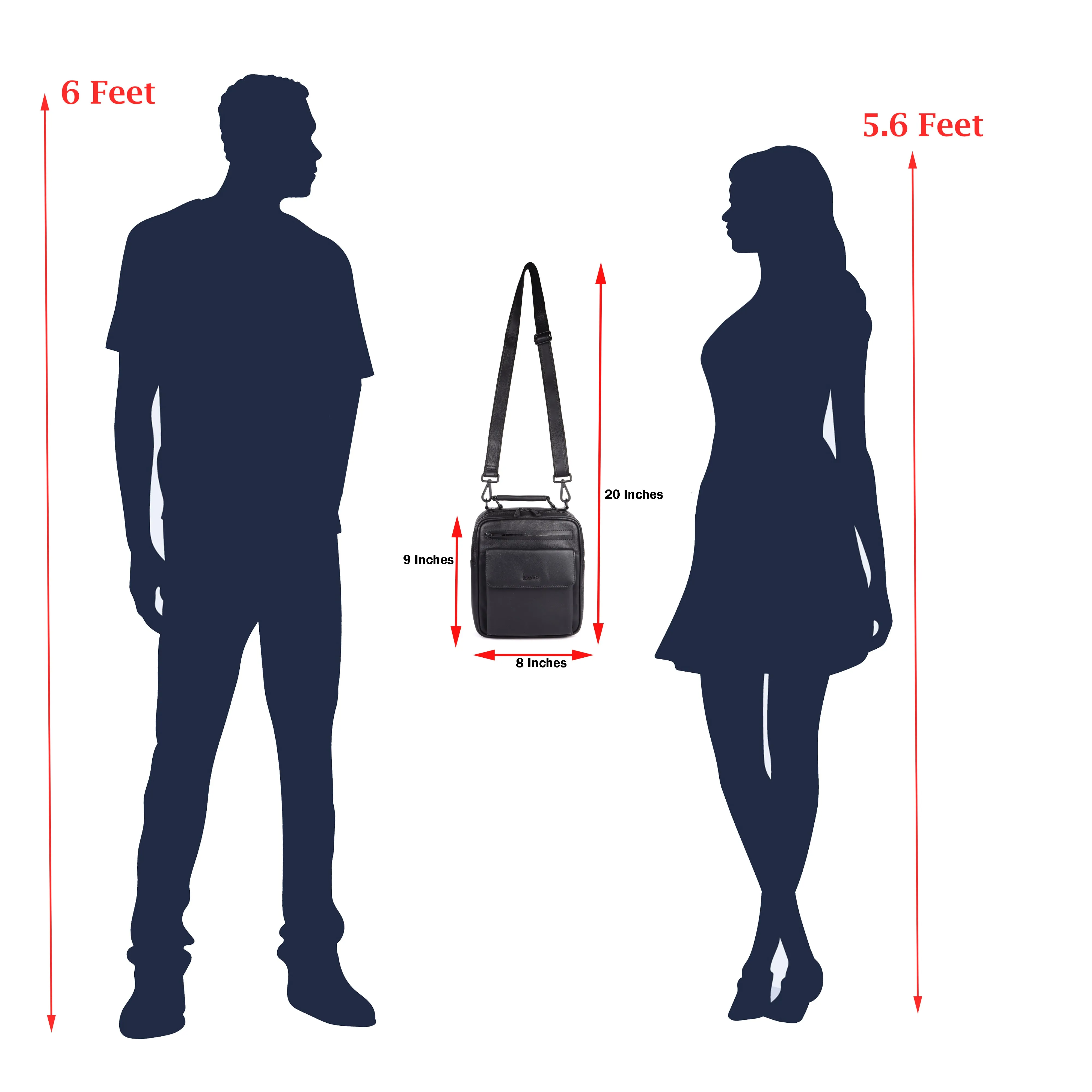 Muka Leather Crossbody/Messenger Bag # 2044S
