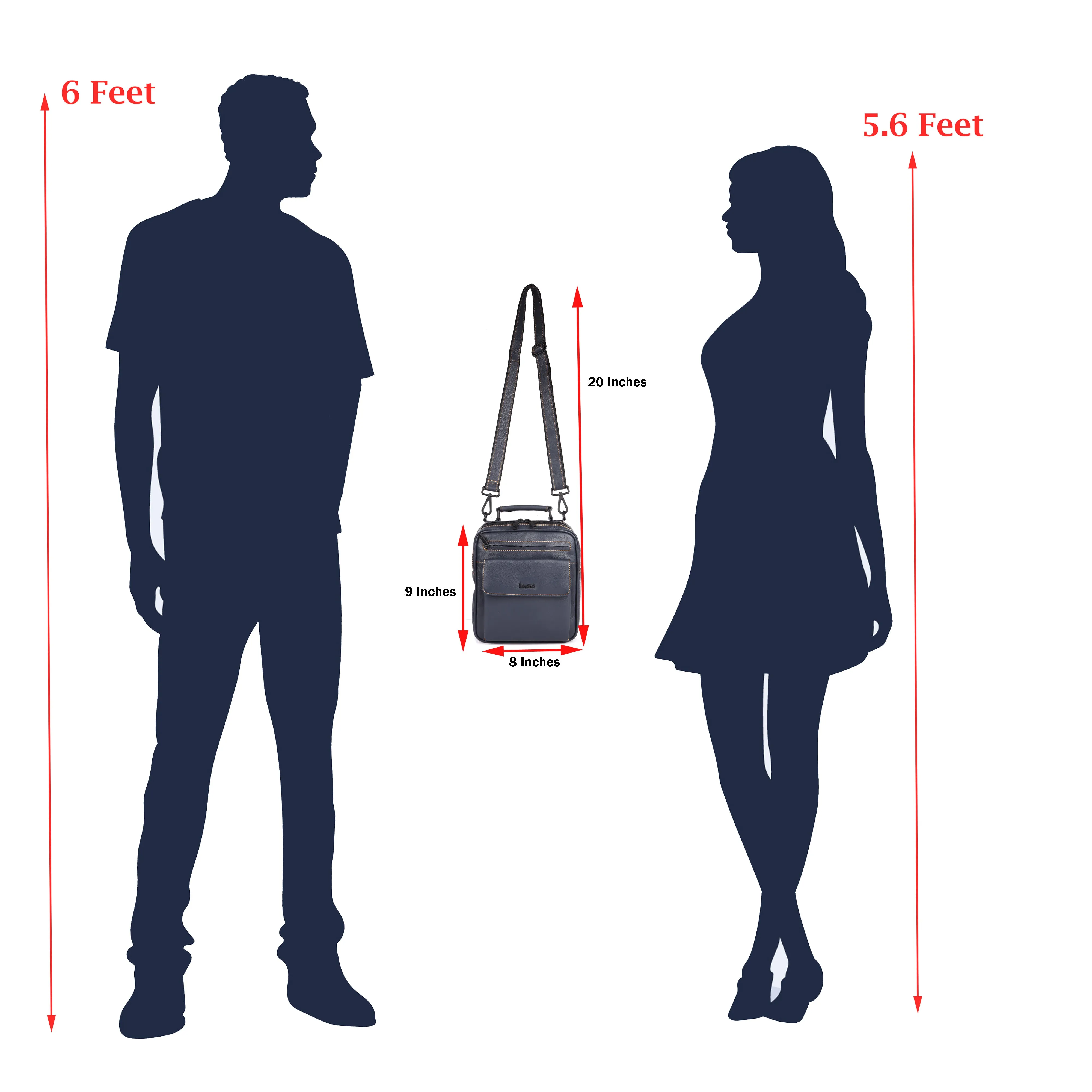 Muka Leather Crossbody/Messenger Bag # 2044S