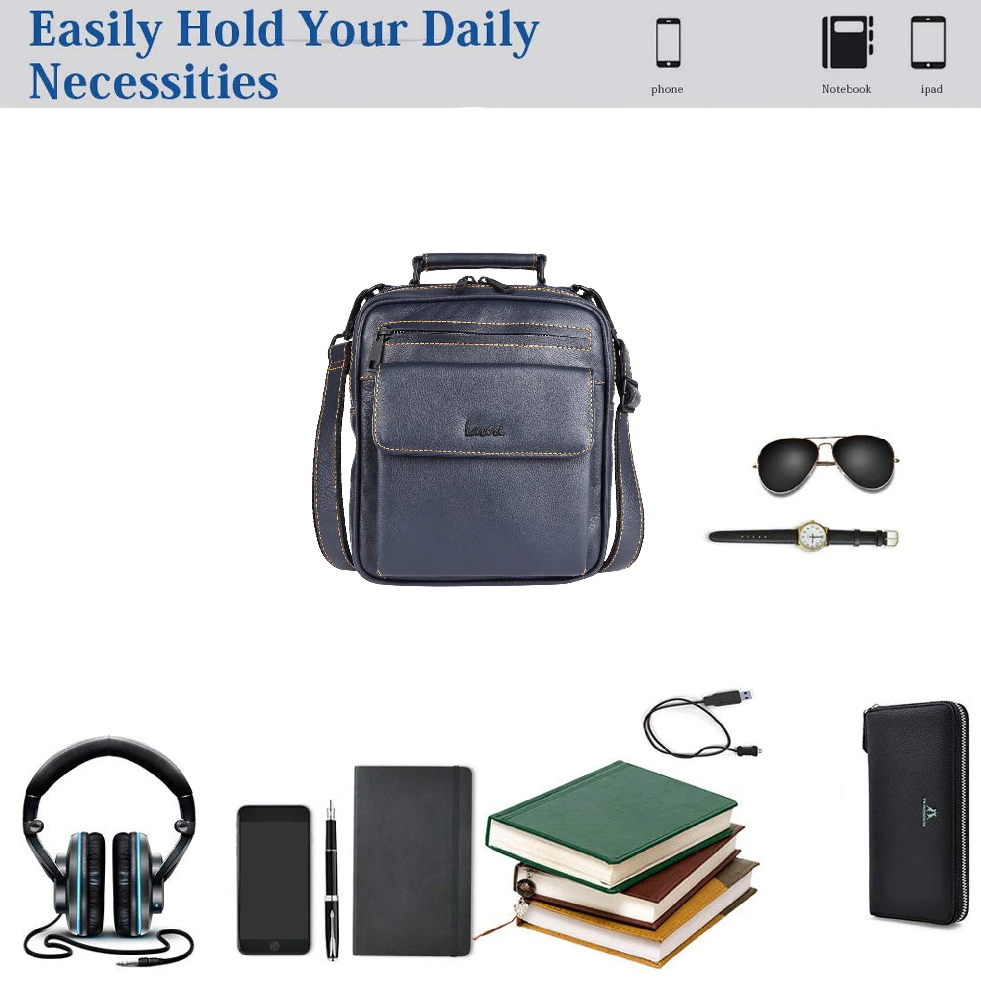 Muka Leather Crossbody/Messenger Bag # 2044S