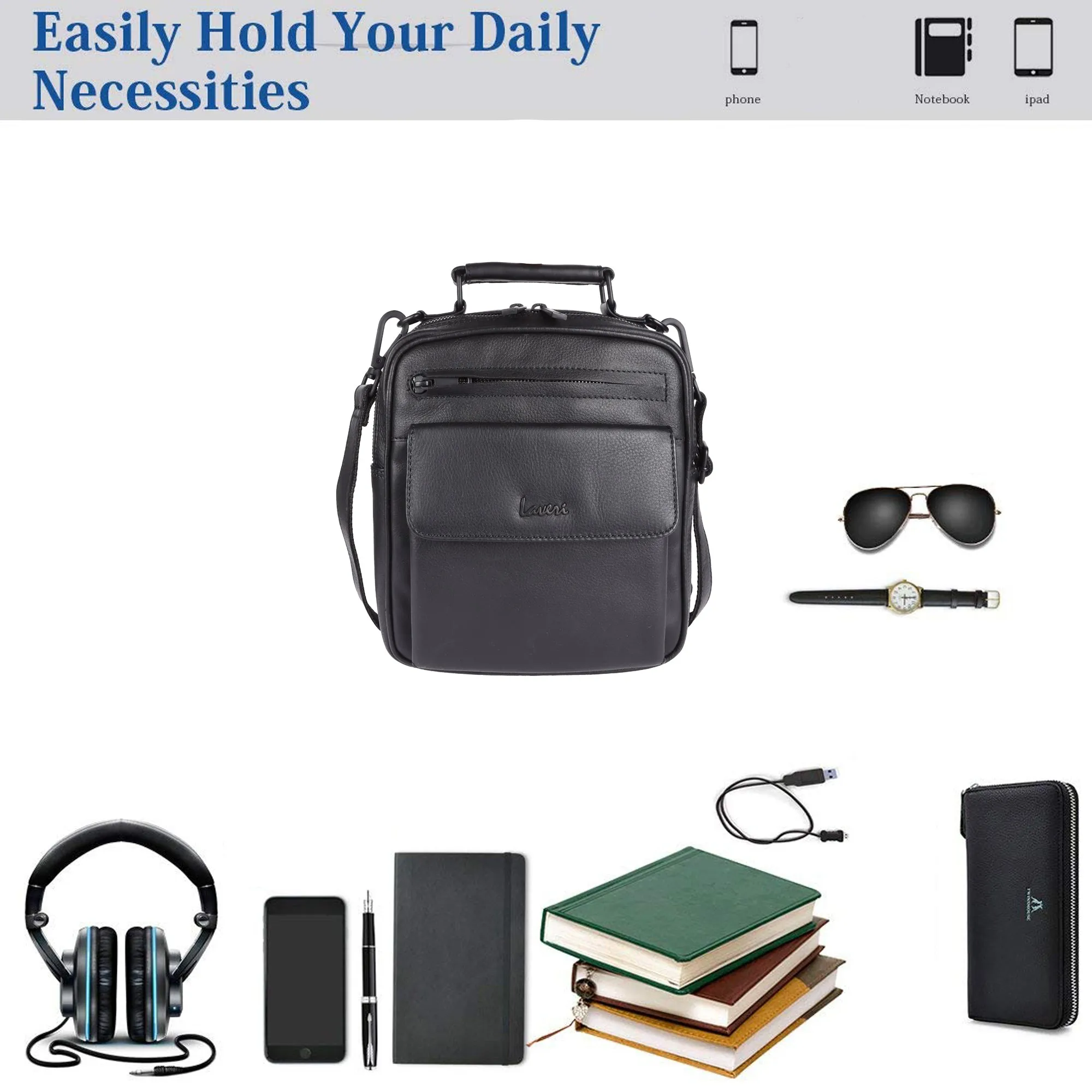 Muka Leather Crossbody/Messenger Bag # 2044S
