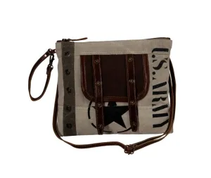 Myra Bag Army Motif Small & Crossbody Bag