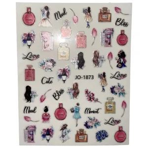 Nail Sticker - JO-1873 Fashion