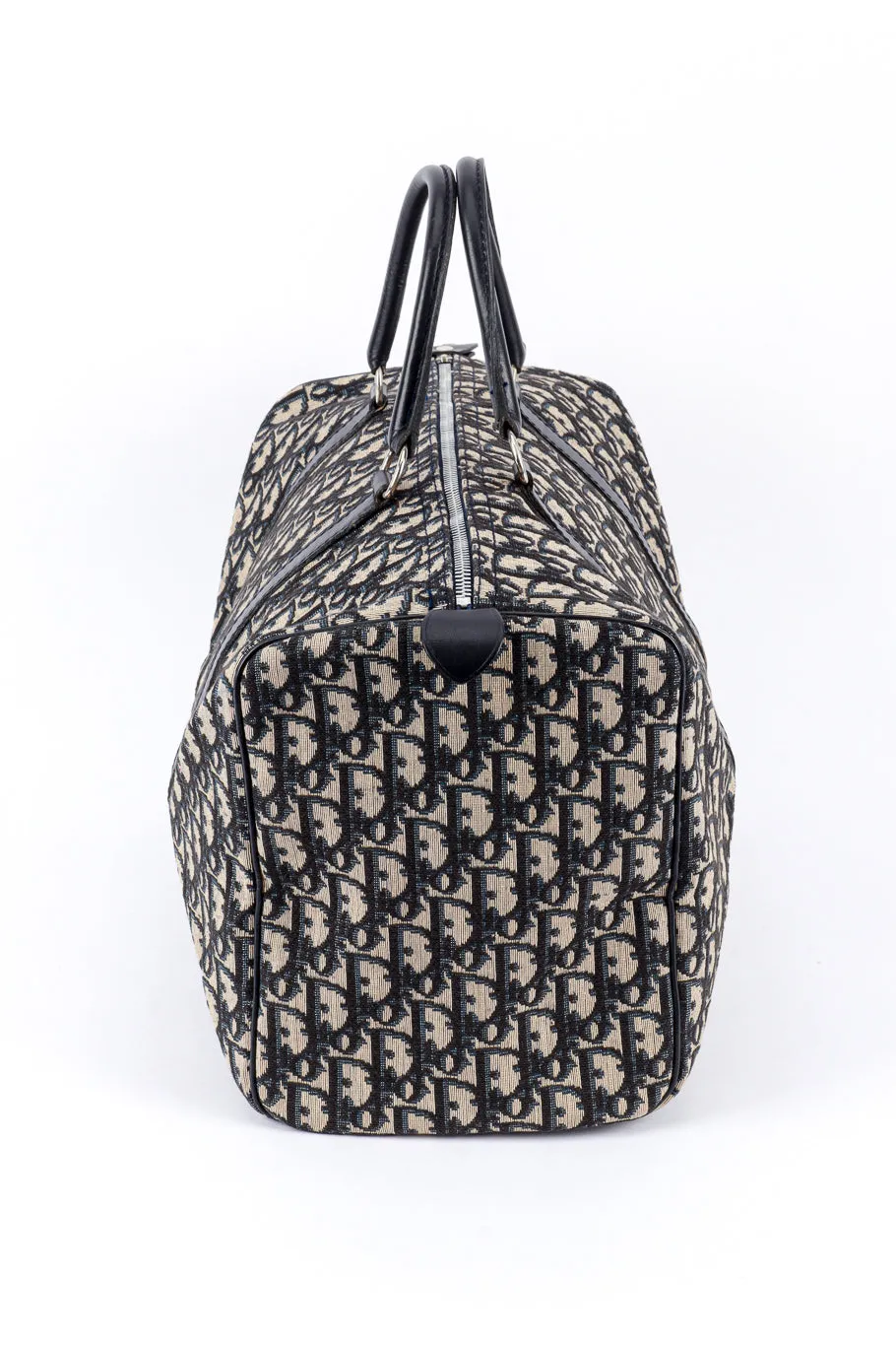 Navy Monogram Trotter Boston Bag