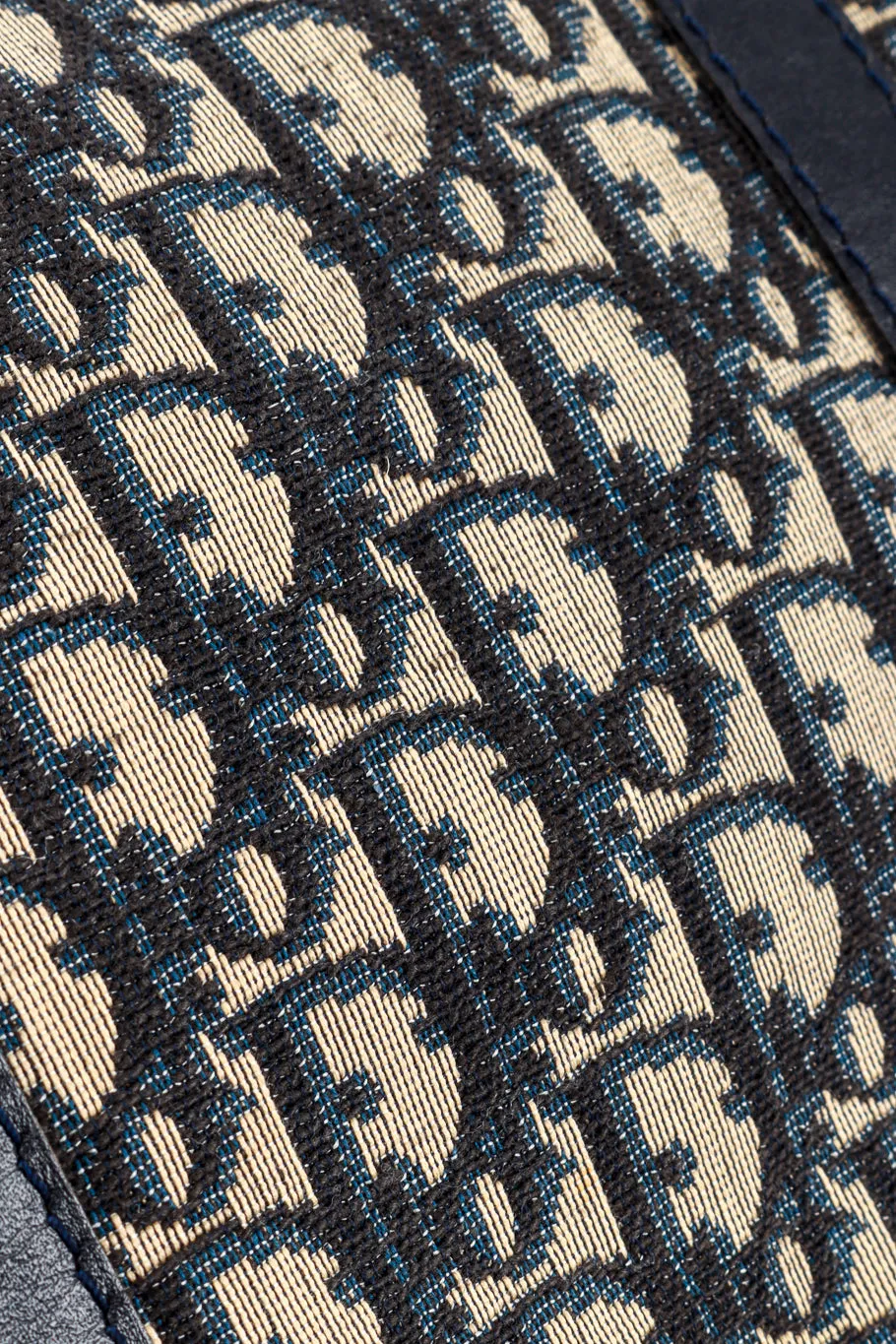 Navy Monogram Trotter Boston Bag